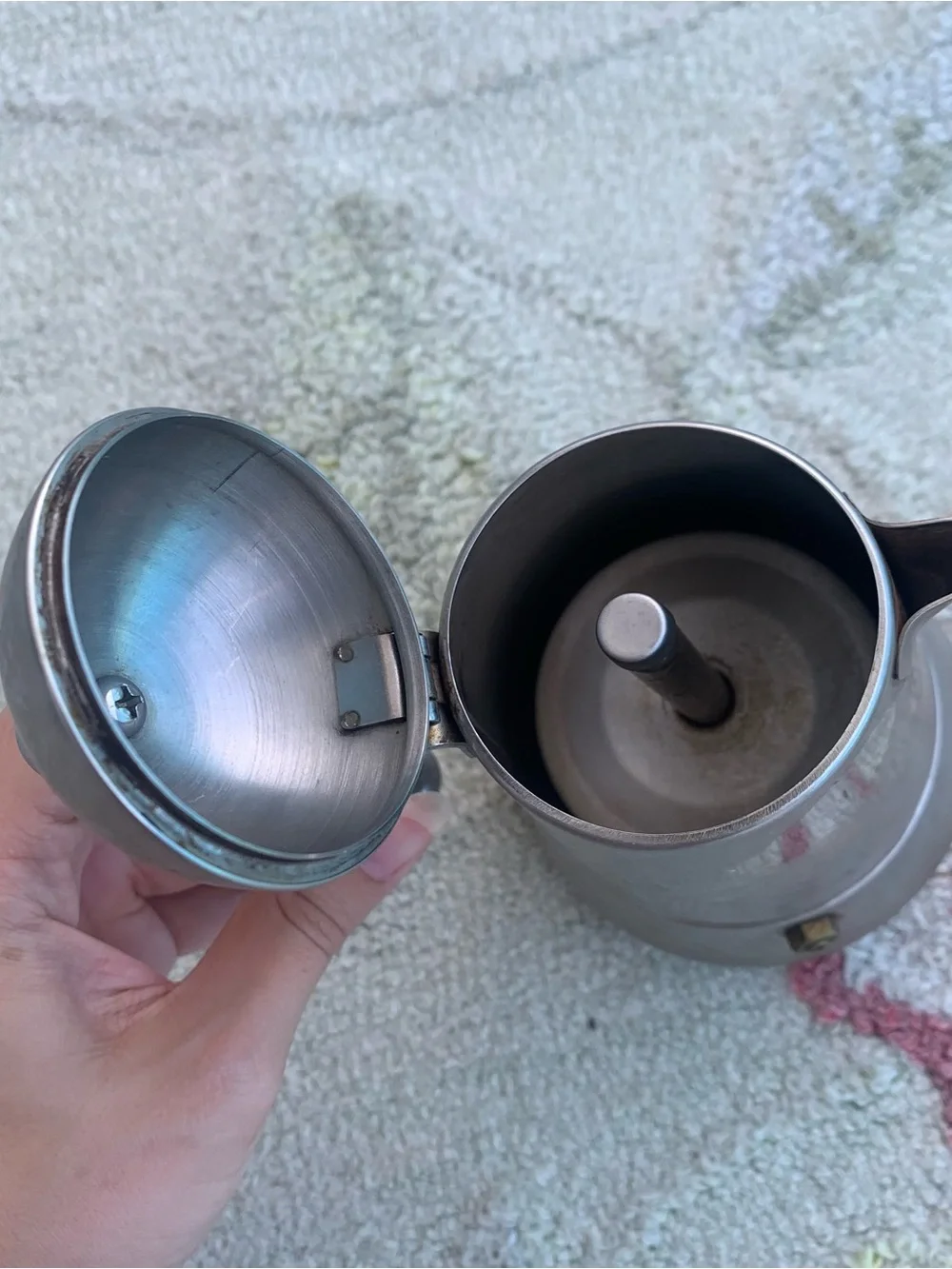 Vintage Bene Casa Stainless Steel Stovetop Espresso Maker / Moka Pot